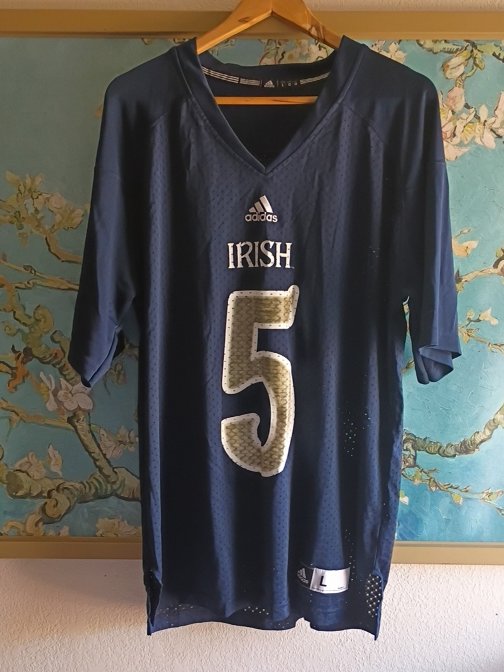 adidas Men’s Navy Blue 'Irish' Number 5 Jersey
